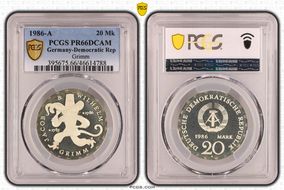 1986-A 20 Mk Grimm PR66DCAM