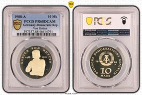 1988-A 10 Mk Von Hutten PR68DCAM