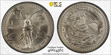 1994-Mo Onza Libertad Ag MS67