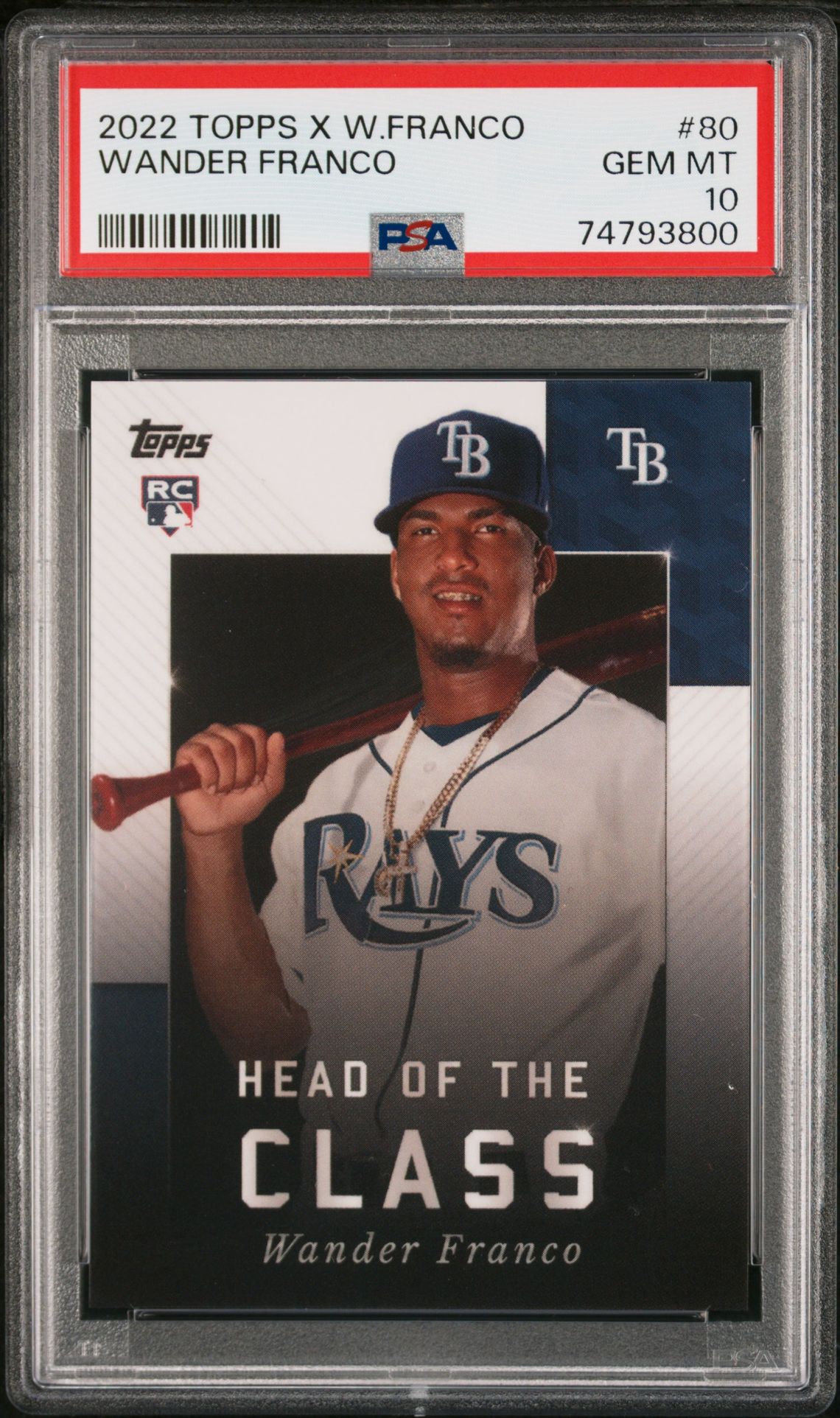 2022 Bowman TOPPS X WANDER FRANCO #80 Wander Franco front