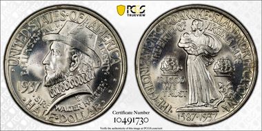 1937 50C Roanoke MS66