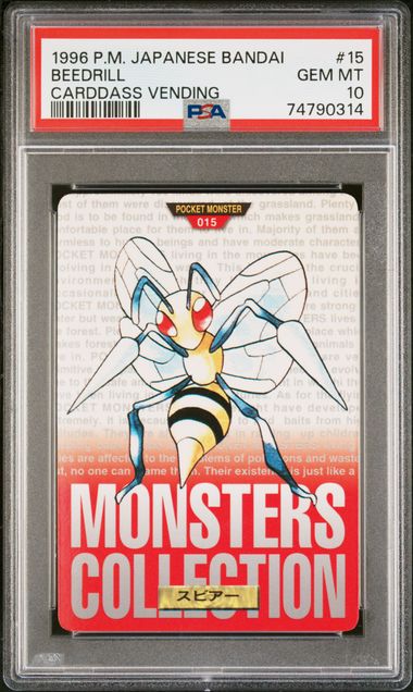 Beedrill card PSA 10, cert 74790314