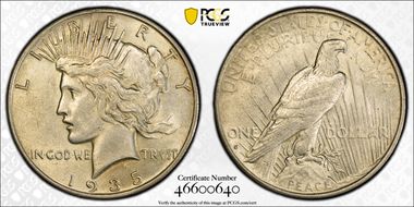 1935-S $1 AU55