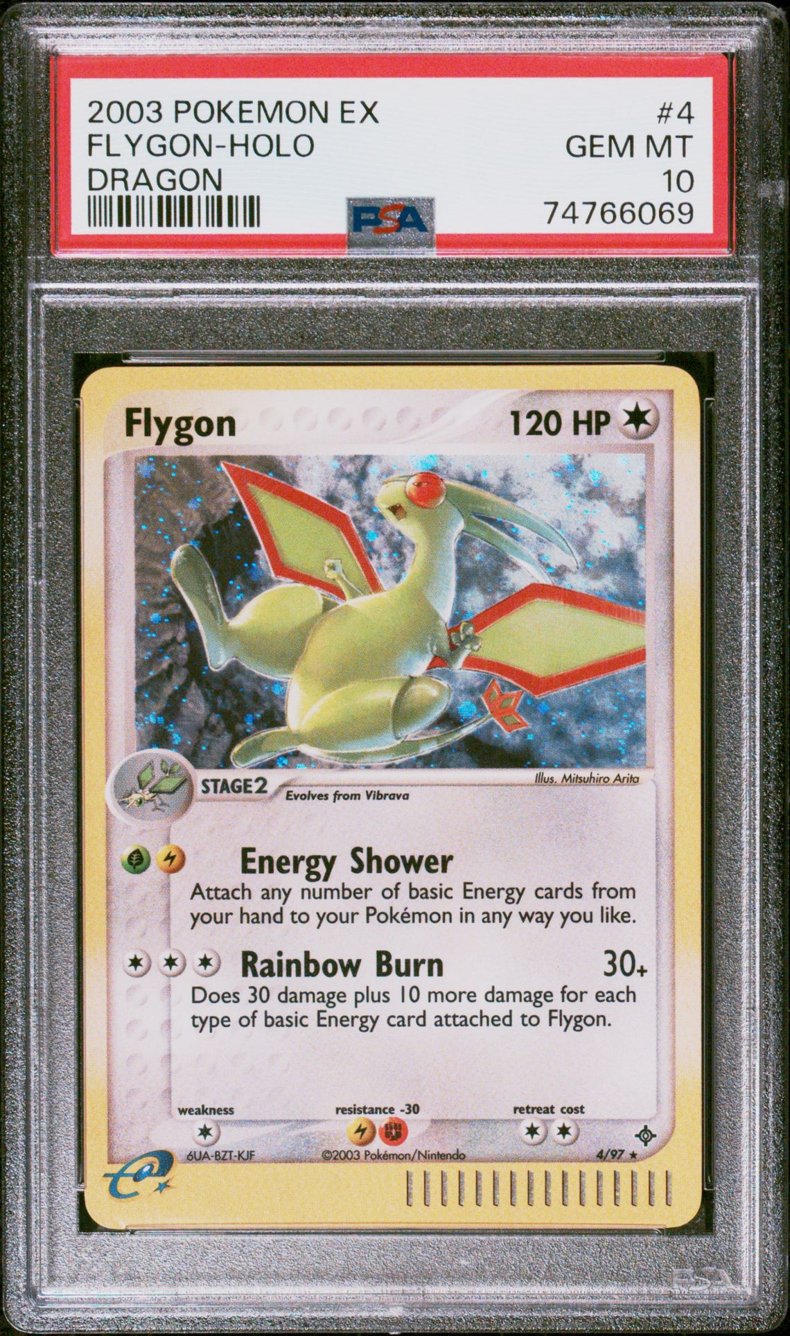 2003 Pokemon POKEMON EX DRAGON #4 Flygon-Holo front