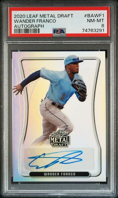 2020 Leaf LEAF METAL DRAFT AUTOGRAPH #BAWF1 Wander Franco front