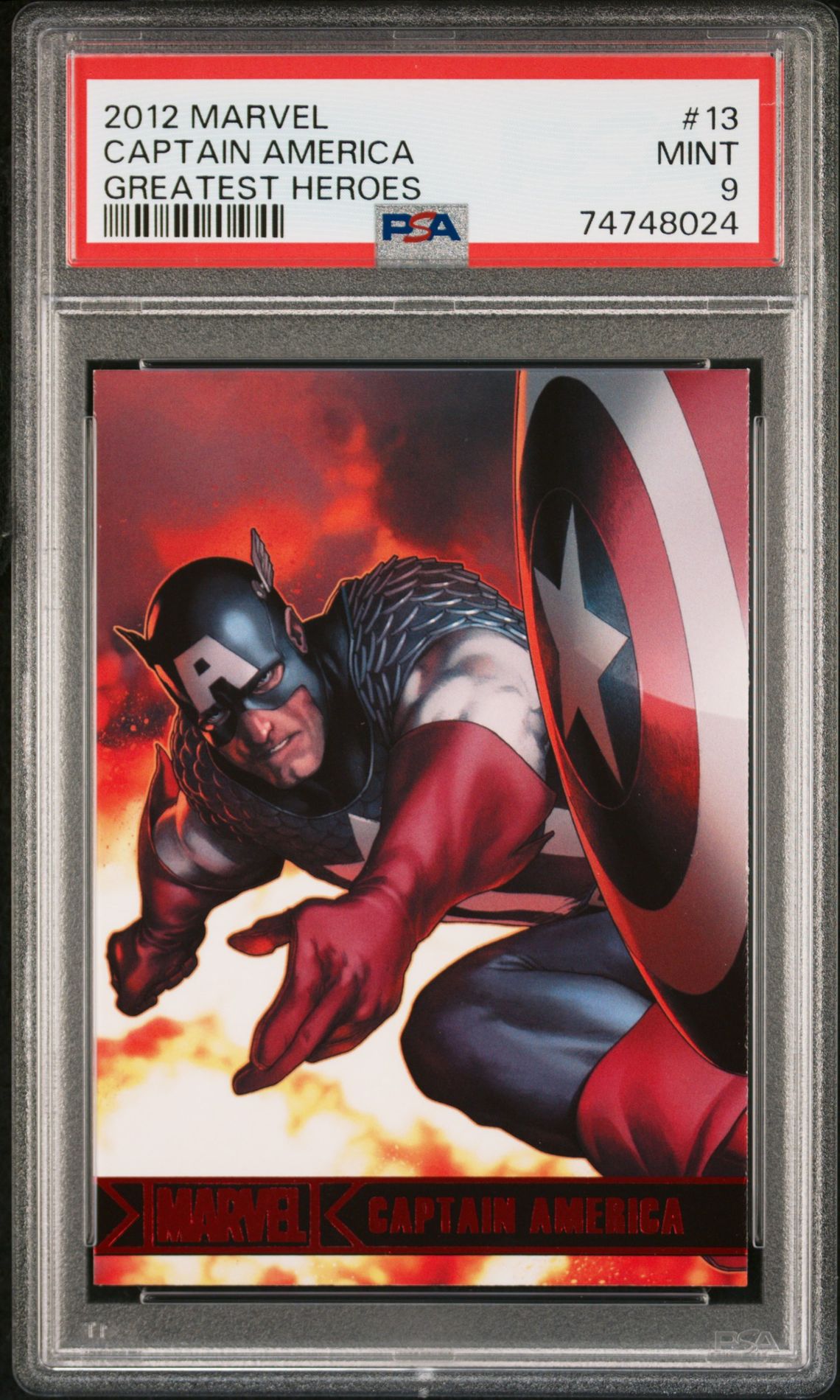 2012 Marvel MARVEL GREATEST HEROES #13 Captain America front