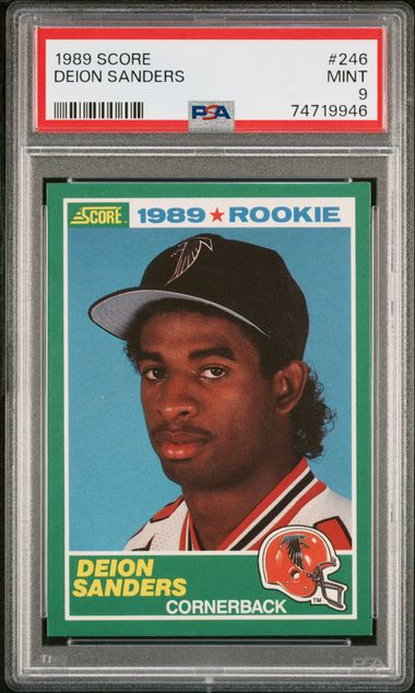 1989 Score Deion Sanders #246 Mint 9 front