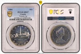 1984 S$1 Toronto Ag SP67