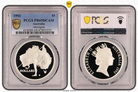 1993 $5 Aboriginal Exploration PR69DCAM