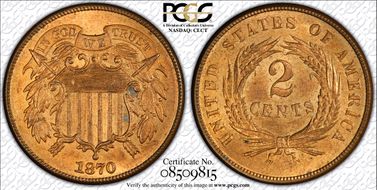 1870 2C MS64RD