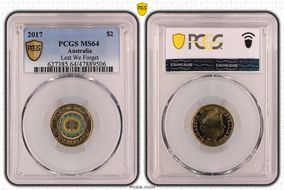 2017 $2 Lest We Forget Colorized MS64