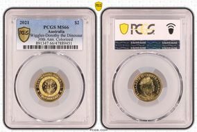 2021 $2 Wiggles-Dorothy the Dinosaur 30th Ann. Colorized MS66