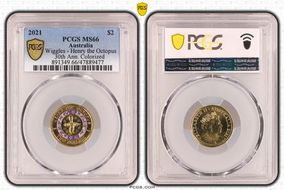 2021 $2 Wiggles - Henry the Octopus 30th Ann. Colorized MS66