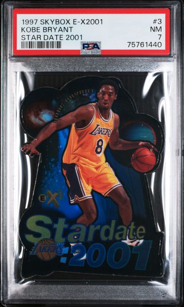 1997-98 SkyBox E-X2001 Star Date 2001 #3 Kobe Bryant – PSA NM 7 on