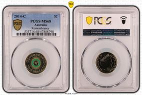 2014-C $2 Remembrance Colorized MS68