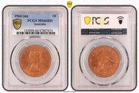 1964 (m) 1D MS66RD