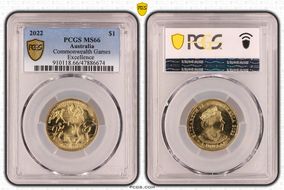 2022 $1 Commonwealth Games Excellence MS66