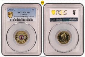 2021-C $2 Indigenous Military Service Colorized MS67