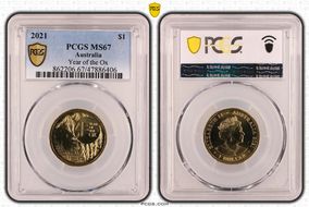 2021 $1 Year of the Ox MS67