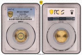 2017-C $2 Lest We Forget Colorized MS69