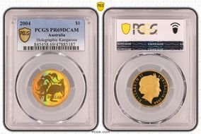 2004 $1 Holographic Kangaroos PR69DCAM