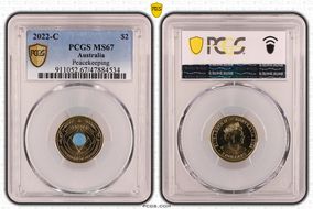 2022-C $2 Peacekeeping Colorized MS67