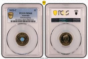 2022-C $2 Peacekeeping Colorized MS68