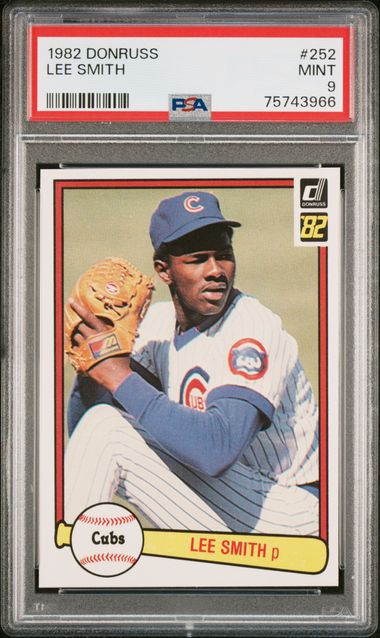 Lee Smith Chicago Cubs 1982 Donruss # 252 Rookie Card