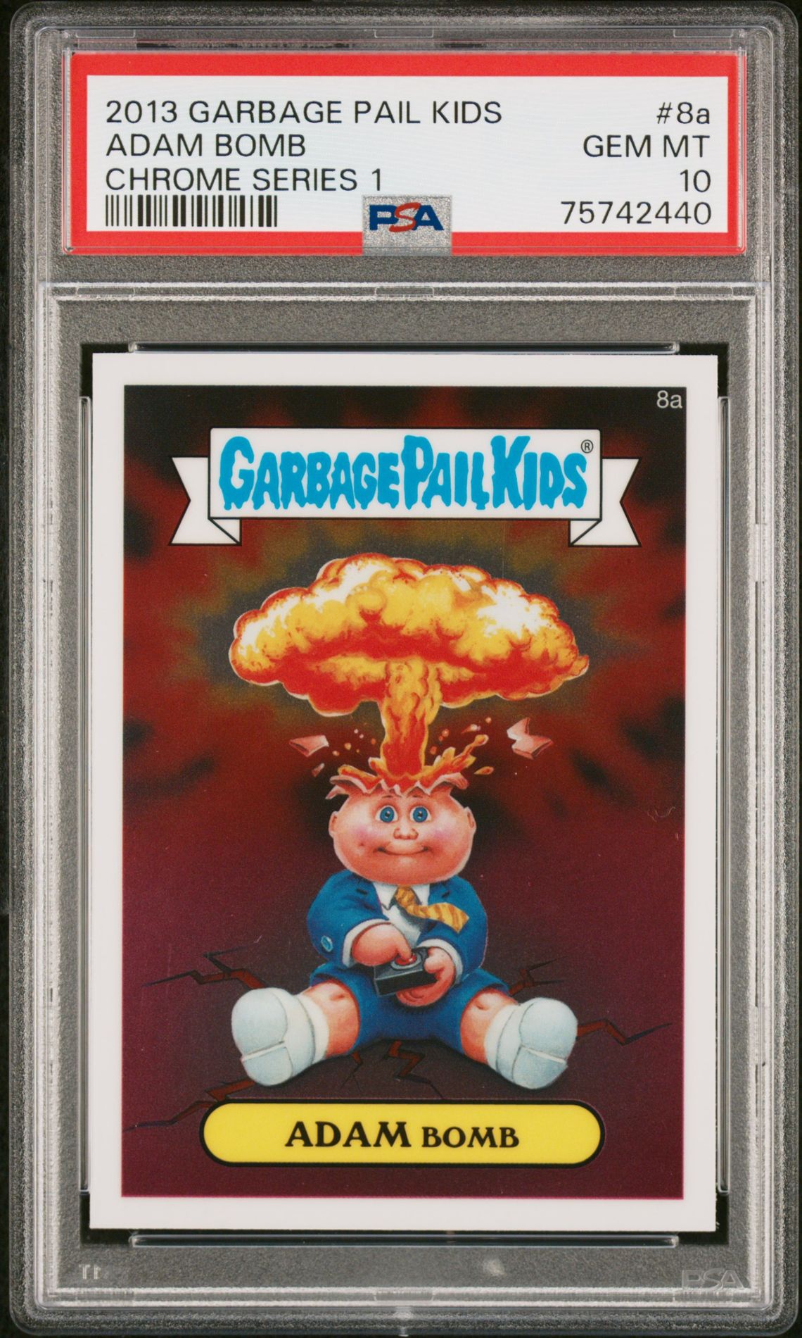 2013 Topps GARBAGE PAIL KIDS CHROME SERIES 1 #8A Adam Bomb front