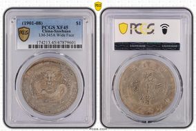 (1901-08) $1 LM-345A Wide Face XF45