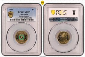 2014 $2 Remembrance - Colorized MS65