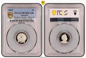 2023 5C Wooden Echidna - Baby Set PR70DCAM