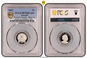 2023 5C Wooden Echidna - Baby Set PR70DCAM