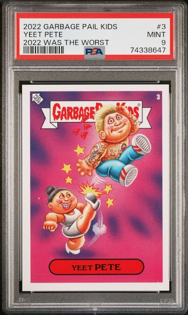 2022 Garbage Pail Kids Pail Kids 2022 WAS THE WORST #3 Yeet Pete front