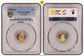 1948(m) 3D KM-37a  Ag MS65