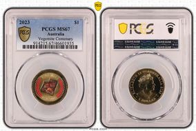 2023 $1 Vegemite Centenary Colorized MS67