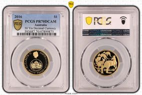 2016 $1 50 Yrs Decimal Currency PR70DCAM