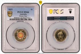 2022 $2 Honey Bee Colorized MS66