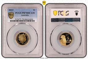 2012 $2 PR70DCAM