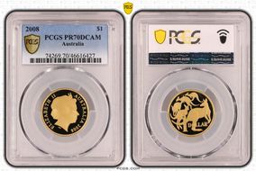 2008 $1 PR70DCAM