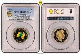 2003 $1 Volunteers Colorized PR69DCAM