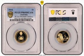 2016 $2 50 Yrs Decimal Currency PR69DCAM