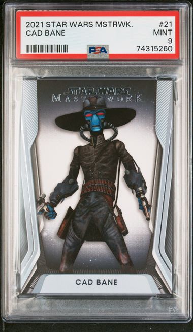 2021 Topps Star Wars Masterwork #21 Cad Bane PSA 9 on Goldin