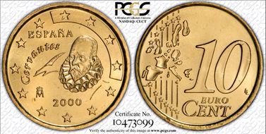 2000-M € 0.10 MS66