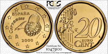 2000-M € 0.20 MS66