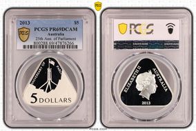 2013 $5 25th Ann. of Parliament PR69DCAM