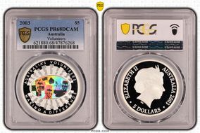 2003 $5 Volunteers PR68DCAM