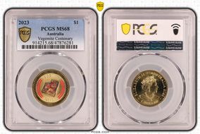 2023 $1 Vegemite Centenary Colorized MS68