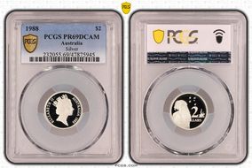 1988 $2 Silver PR69DCAM