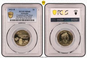2023-B $1 Creatures of the Deep  Brisbane Privy Mark MS68